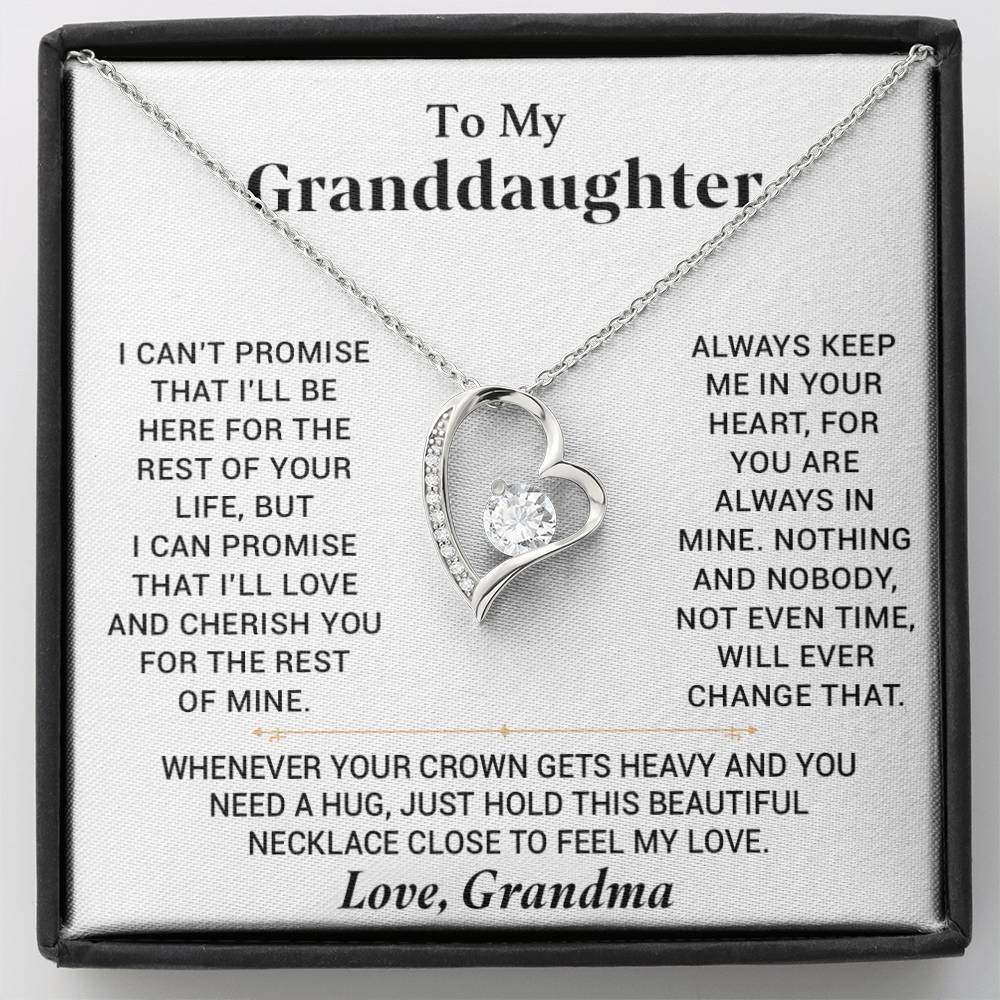 To My Granddaughter Necklace, Granddaughter Gift from Grandma, Gift from Grandpa
