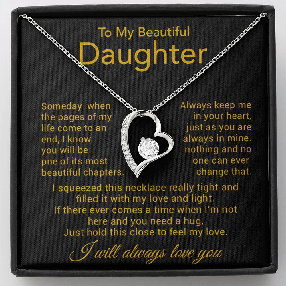 To My Daughter Necklace, Gift for Daughter from Dad, Father Daughter Necklace 8_11