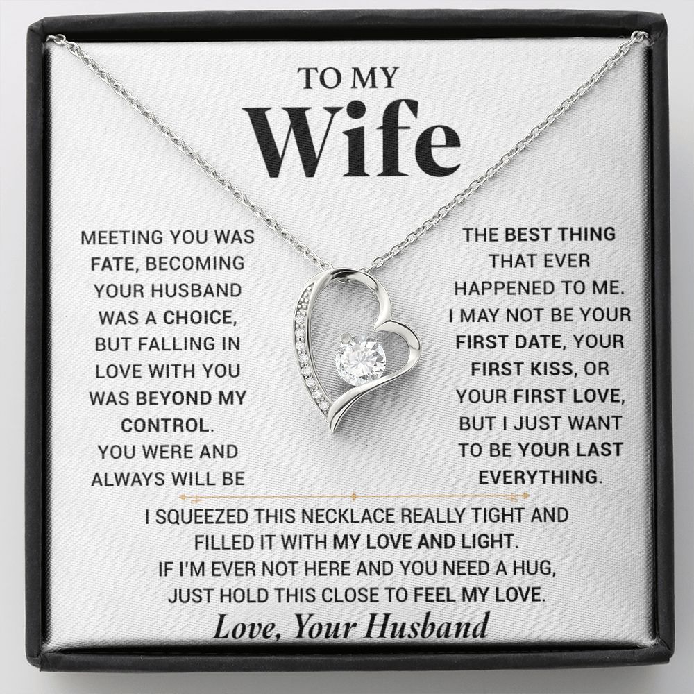 To My Wife Necklace, Anniversary Gift For Wife, Wife Birthday, Gift For Wife 000