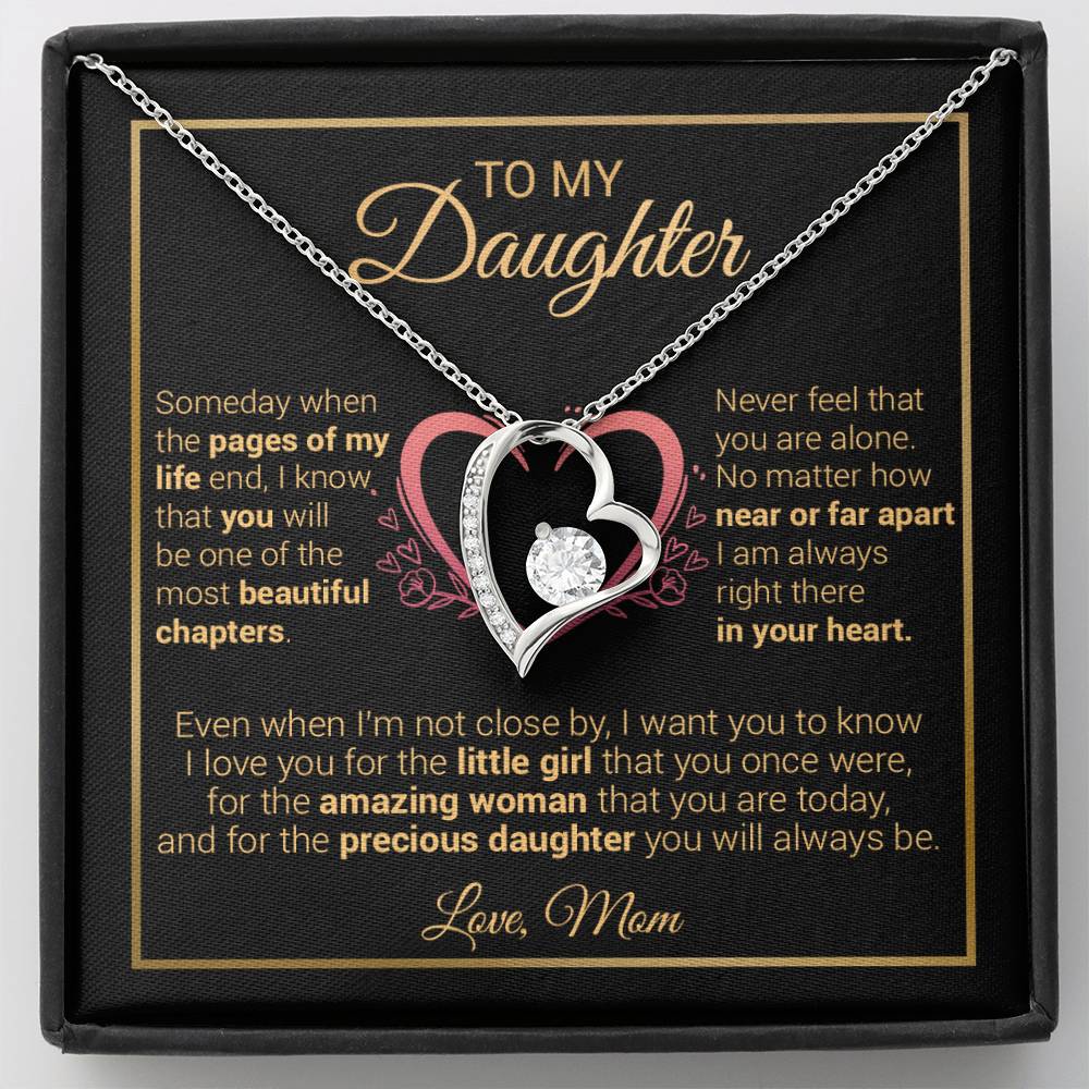 To My Daughter Necklace, Gift for Daughter from Dad And Mom Daughter 13_12