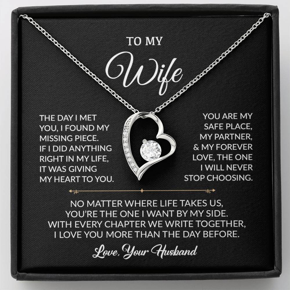 To My Wife Necklace, Gift For Wife, Anniversary Gift For Wife, Necklace For Wife