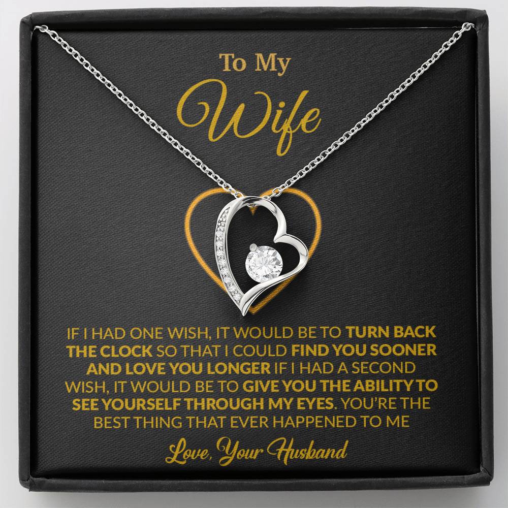 To My Wife Necklace, Gift For Wife, Anniversary Gift For Wife, Necklace For Wife 13_1_Gold