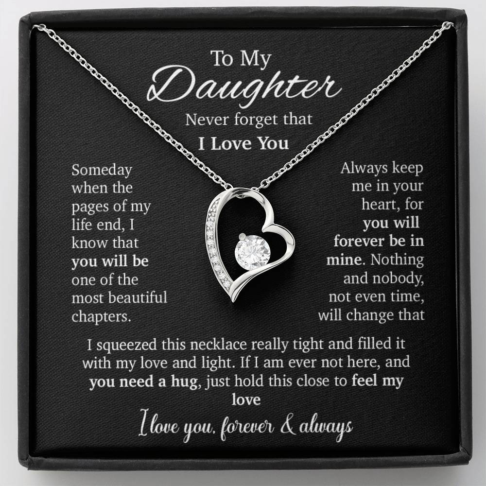 To My Daughter Necklace, Daughter Father Necklace, Daughter Gift From Dad, Mom 8_8
