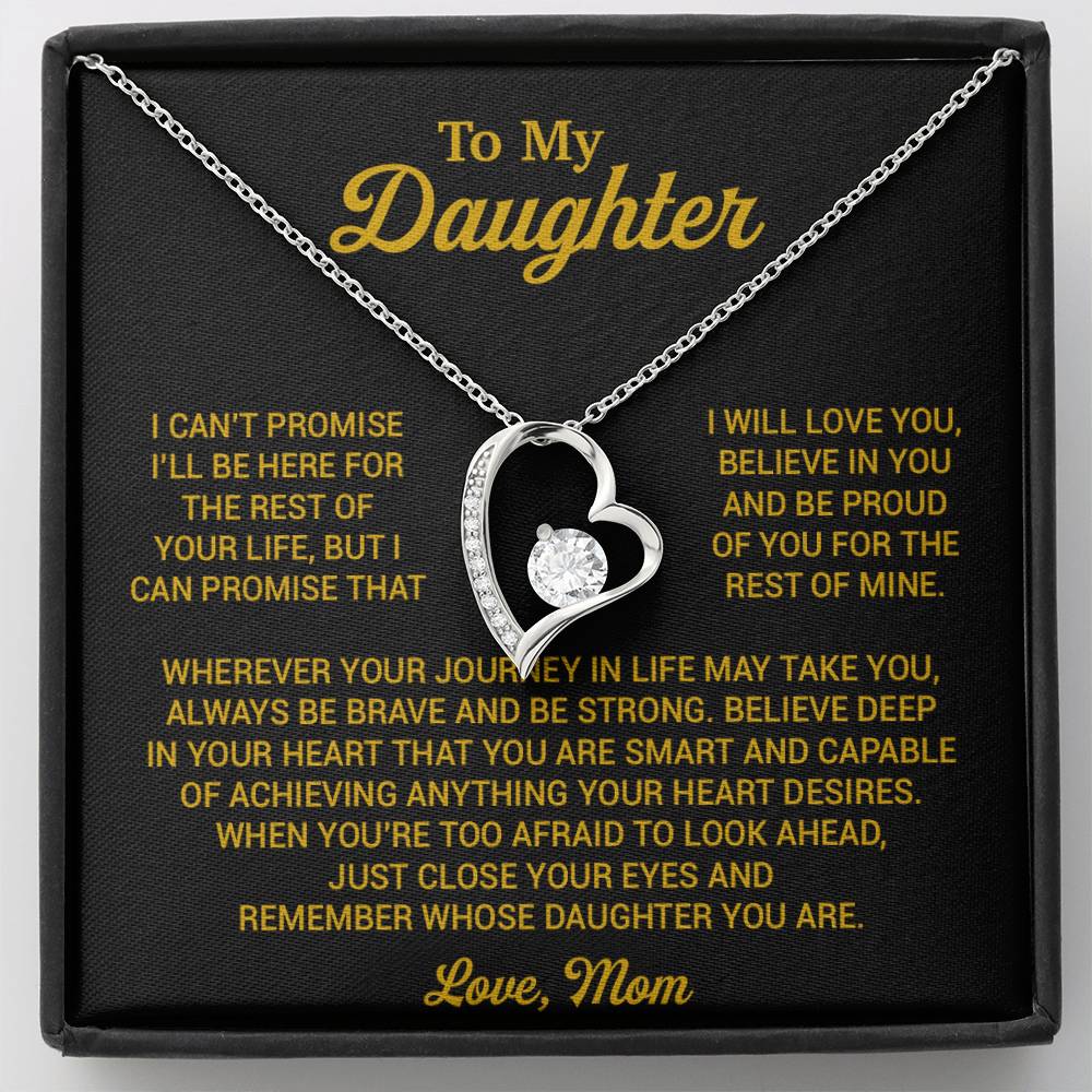 To My Daughter Necklace, Daughter Mother Necklace, Daughter Gift From Mom 16_8_Gold