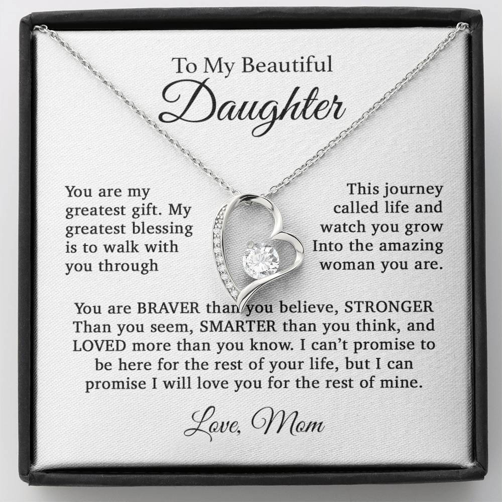 To My Daughter Necklace, Gift For Daughter From Mom, Daughter Mother Necklace 11_4