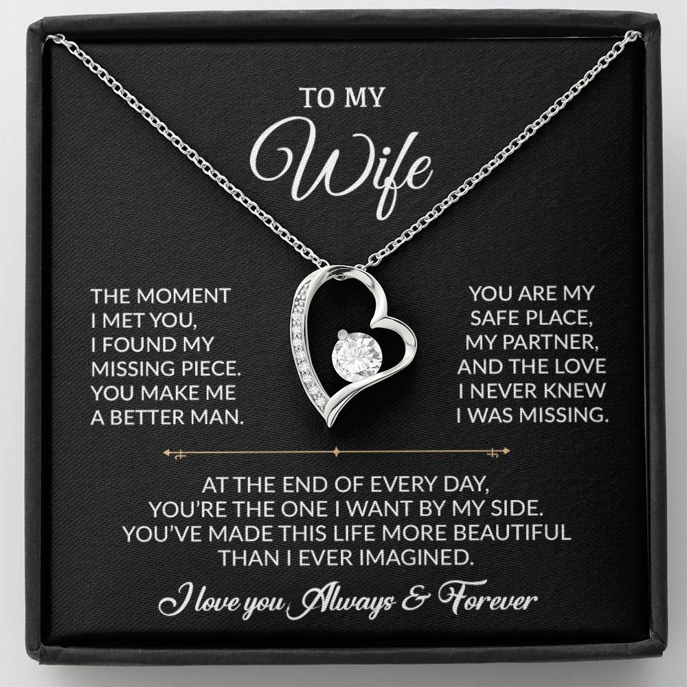 To My Wife Necklace, Gift For Wife, Anniversary Gift For Wife, Necklace For Wife