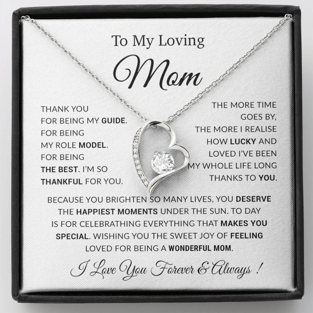 To My Mom Necklace, Gift For Mom, Mothers Day Gifts, Birthday Gift For Mom