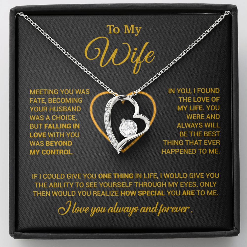 To My Wife Necklace, Christmas Gifts For Women, Anniversary Gift For Wife 11_12_Gold