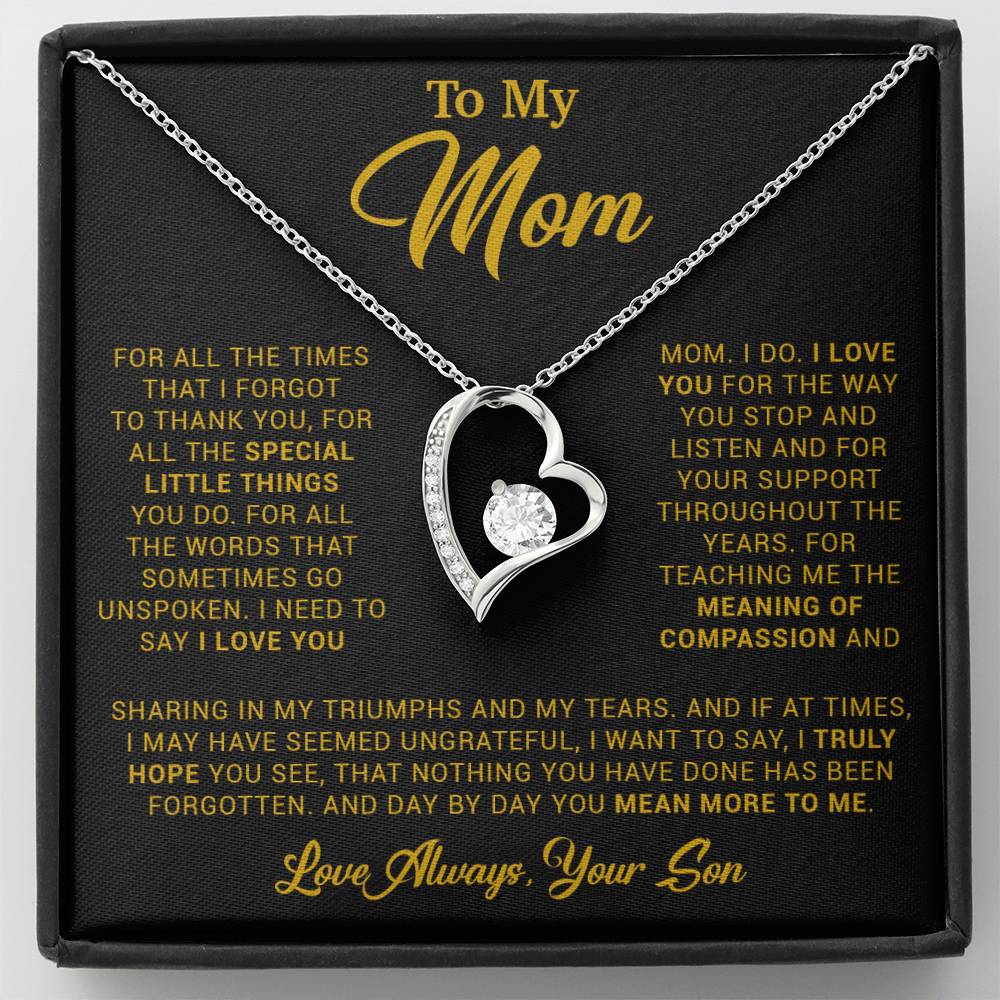 To My Mom Gift for Mother from Son From Daughter Mom Birthday Gift, Mothers Day_ 3_4_Gold