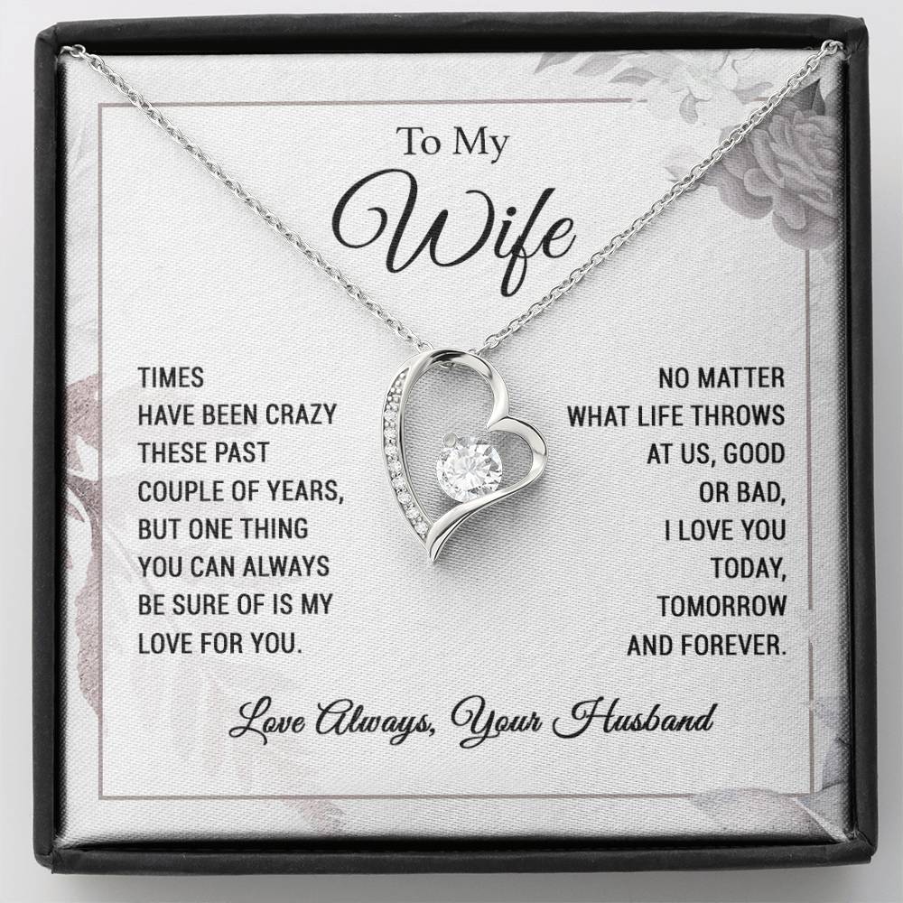 To My Wife Necklace Wife Gift from Husband, Anniversary Gift, Wife Birthday