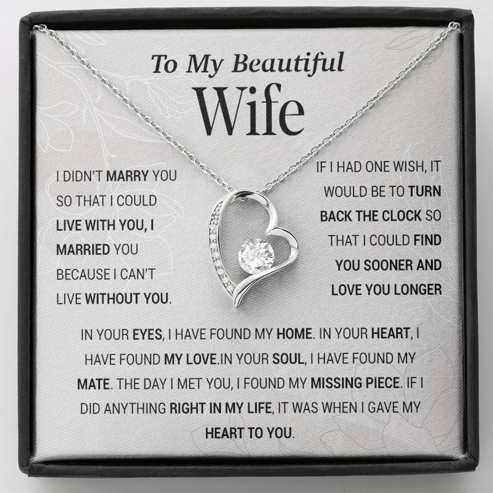 To My Wife Necklace, Gift For Wife, Anniversary Gift For Wife, Christmas Gift 27_11_HoaVan