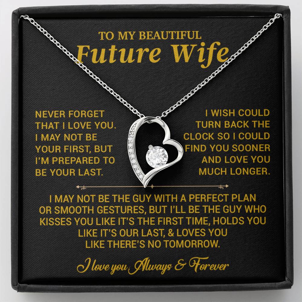 To My Beautiful Future Wife Necklace, Anniversary Birthday Christmas Gift for Her 26_6_Gold