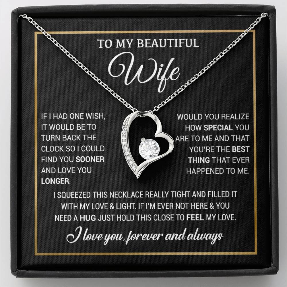To My Wife Necklace, Christmas Gifts For Women, Anniversary Gift For Wife 19_11_Black