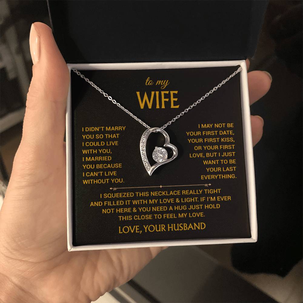 To My Wife Necklace, Christmas Gifts For Women, Anniversary Gift For Wife