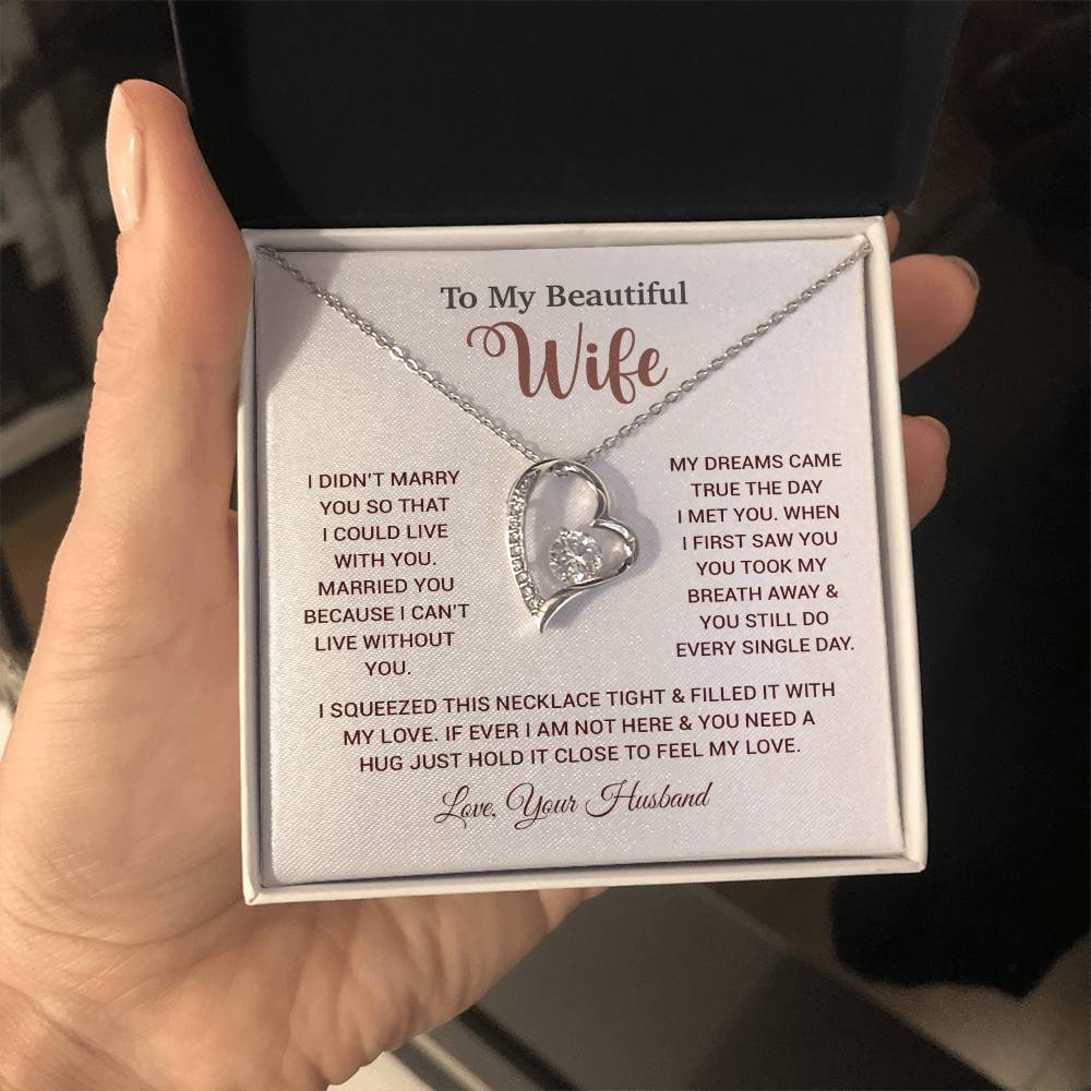 To My Wife Necklace, Wife Gift From Husband, Wife Husband Necklace, Christmas Gift 26_10