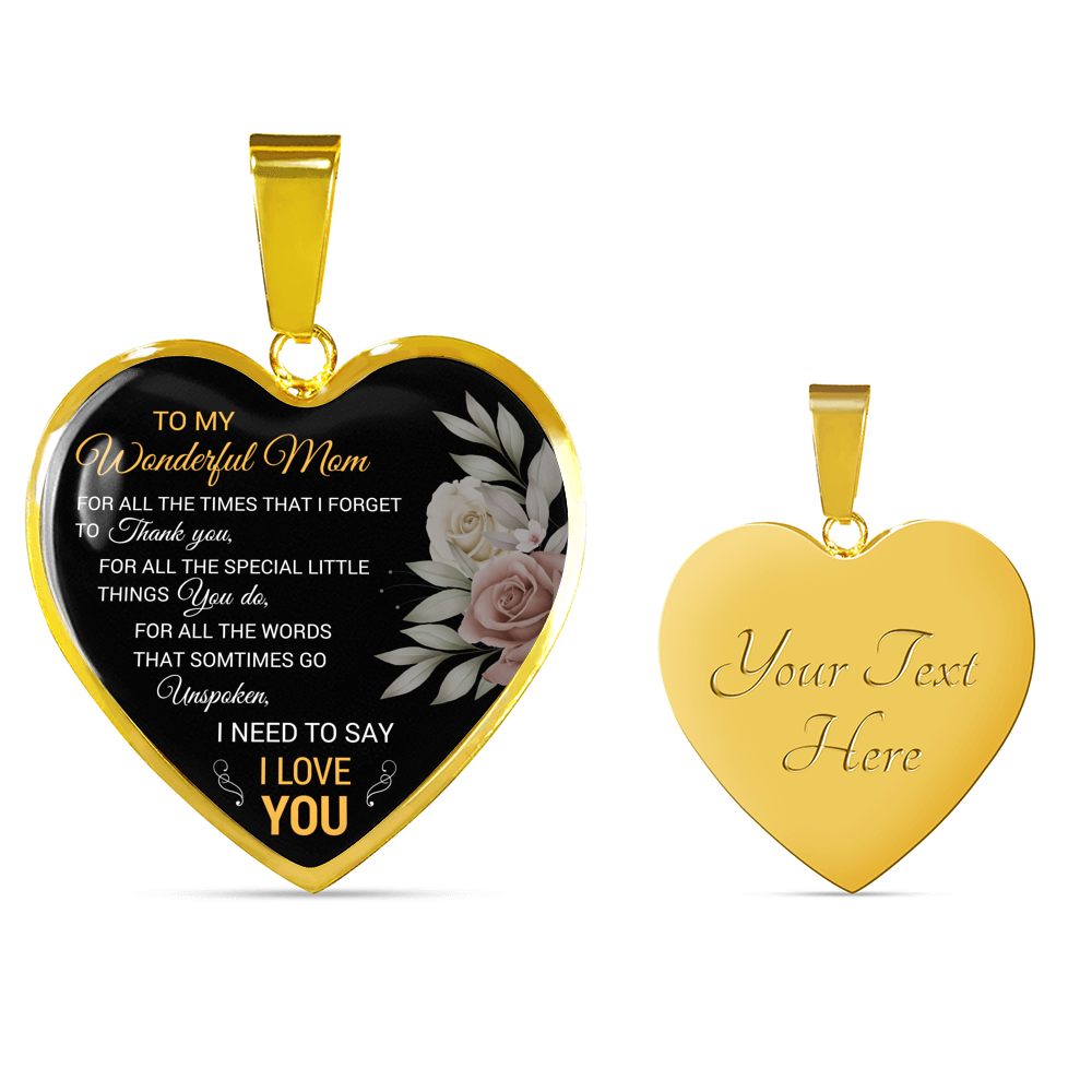 To My Wonderful Mom Gift for Mom from Son Mom Birthday Gift From Daughter Or Son