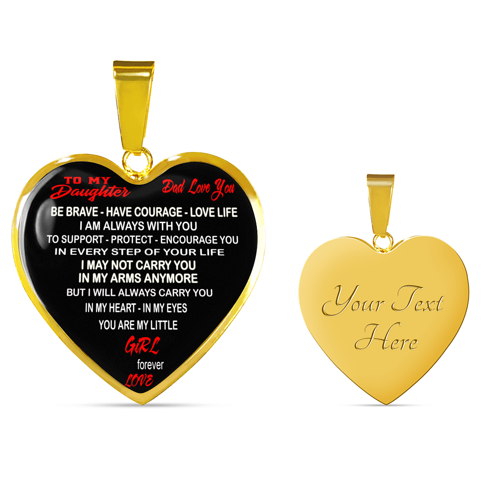 Dad And Daughter Gift - To My Daughter Novelty Luxury Necklace From Father