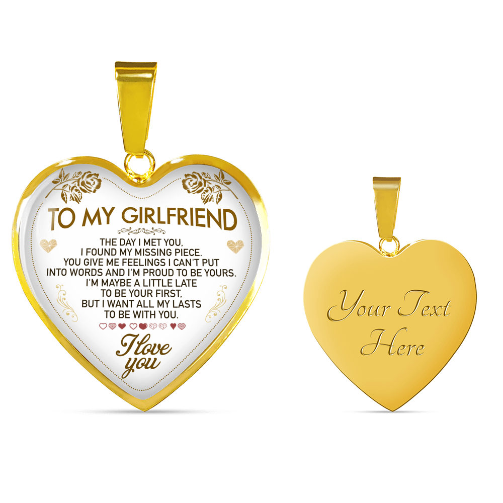 To My Girlfriend Necklace Best Gift For Girlfriend Birthday