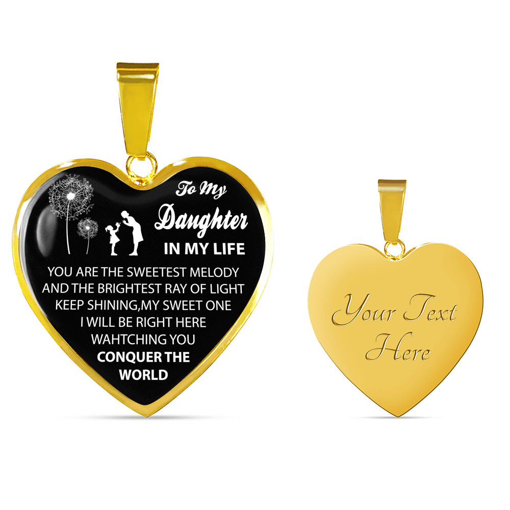 To My Daughter Luxury Necklace From Mommy, Mother And Daughter Necklace