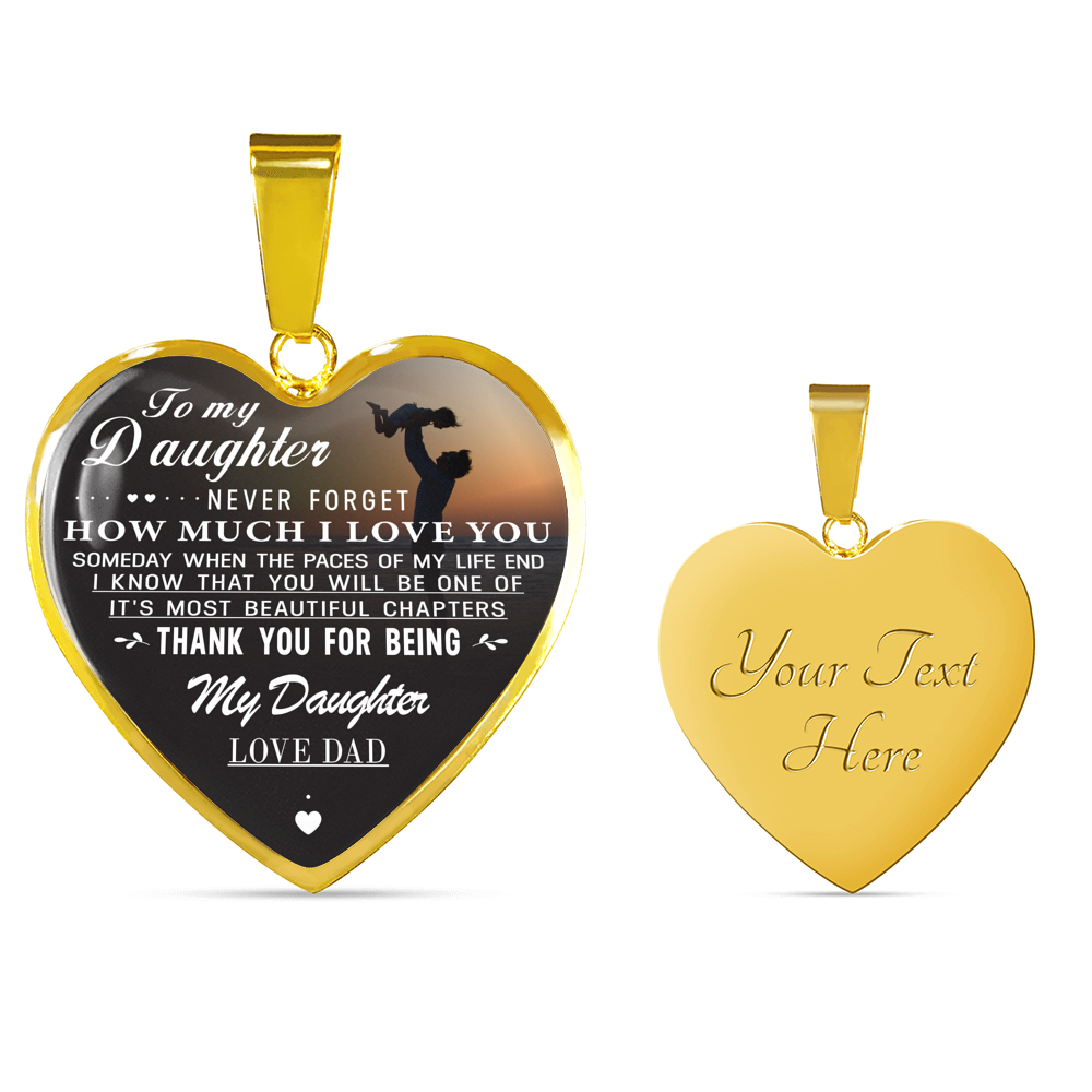 To My Daughter Necklace, Special Luxury Necklace For Daughter