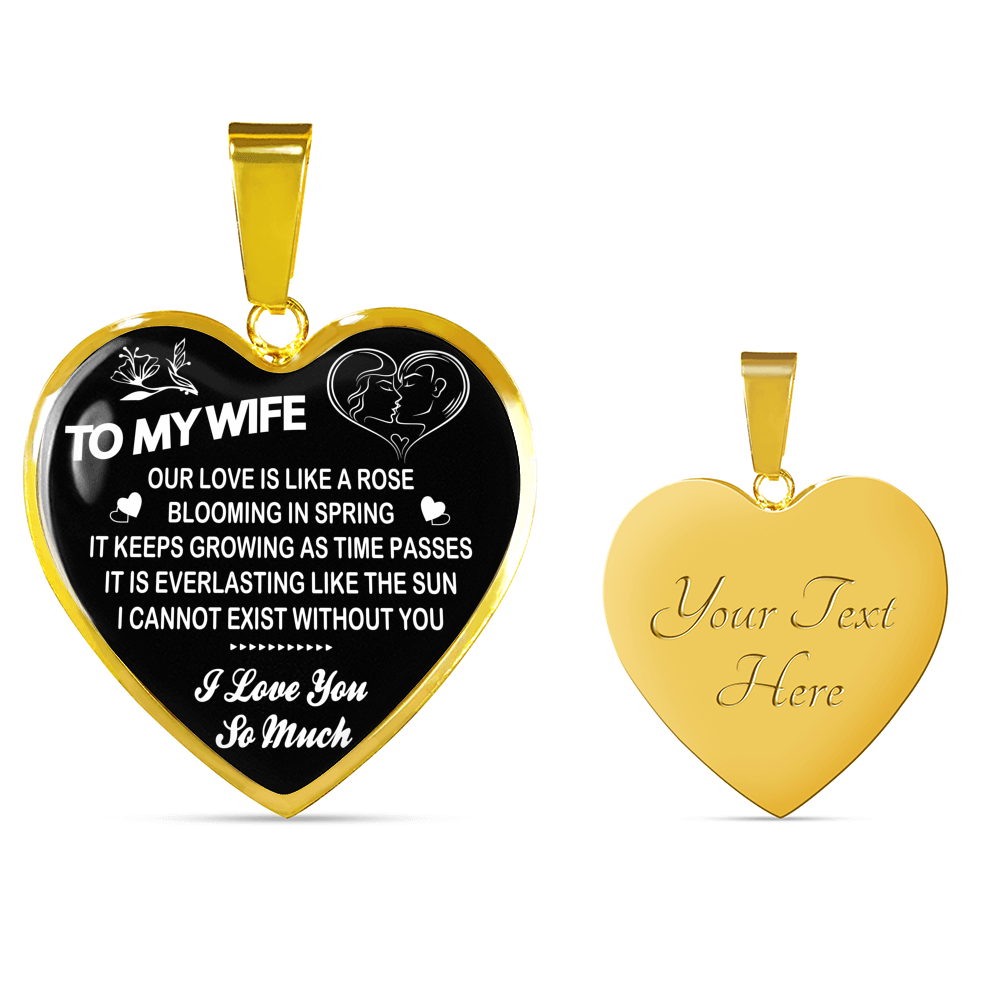 To My Wife Necklace Birthday Gifts For Wife And Husband
