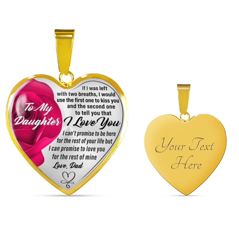 TO MY DAUGHTER NECKLACE - PERFECT AND MEANINGFUL GIFT FOR YOUR DAUGHTER!