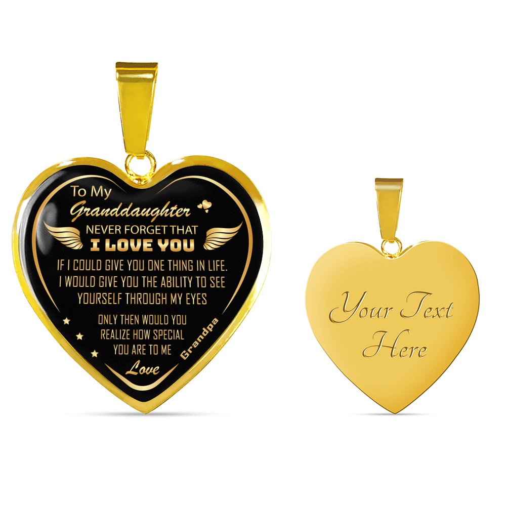 Proud Gift For Granddaughter - Luxury Novelty Necklace from Grandpa