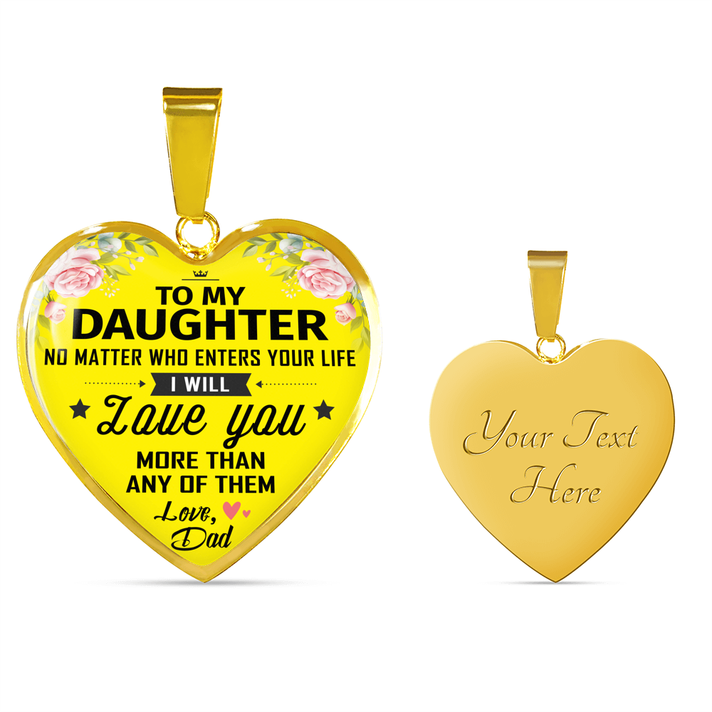 To My Daughter Necklace Birthday Gifts For Daughter From Daddy