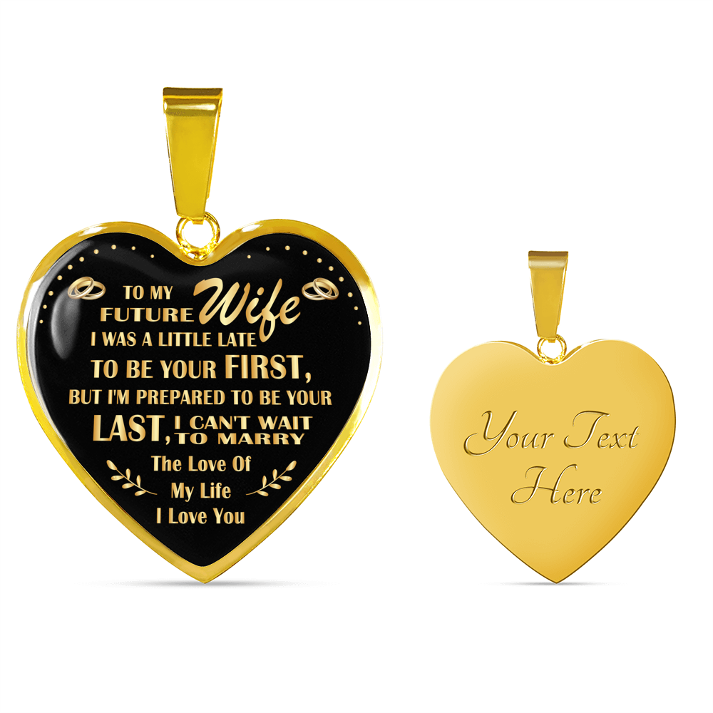 To My Future Wife Necklace Heart Pendant Luxury Jewelry Gift from Husband - Sliver Heart Pendant