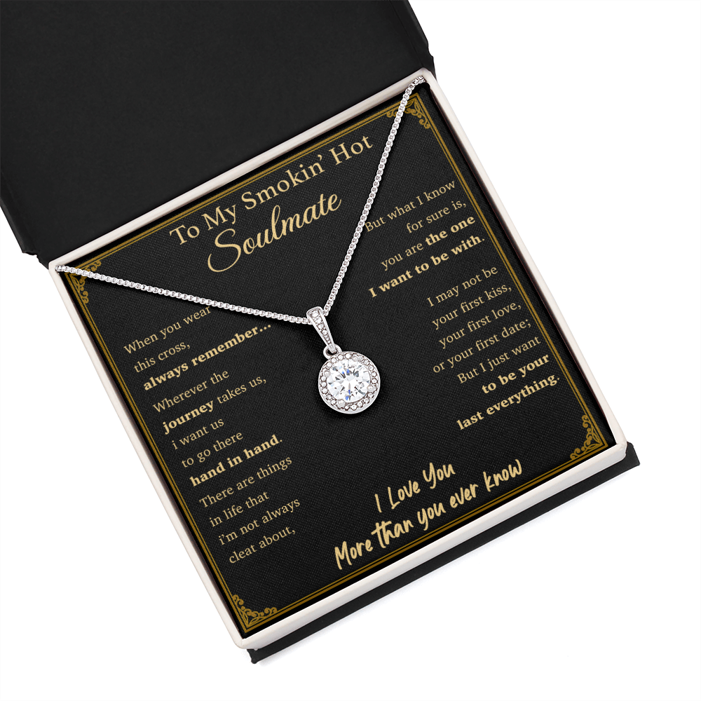 To My Soulmate Necklace Engagement Anniversary Gift for Her Birthday Valentines