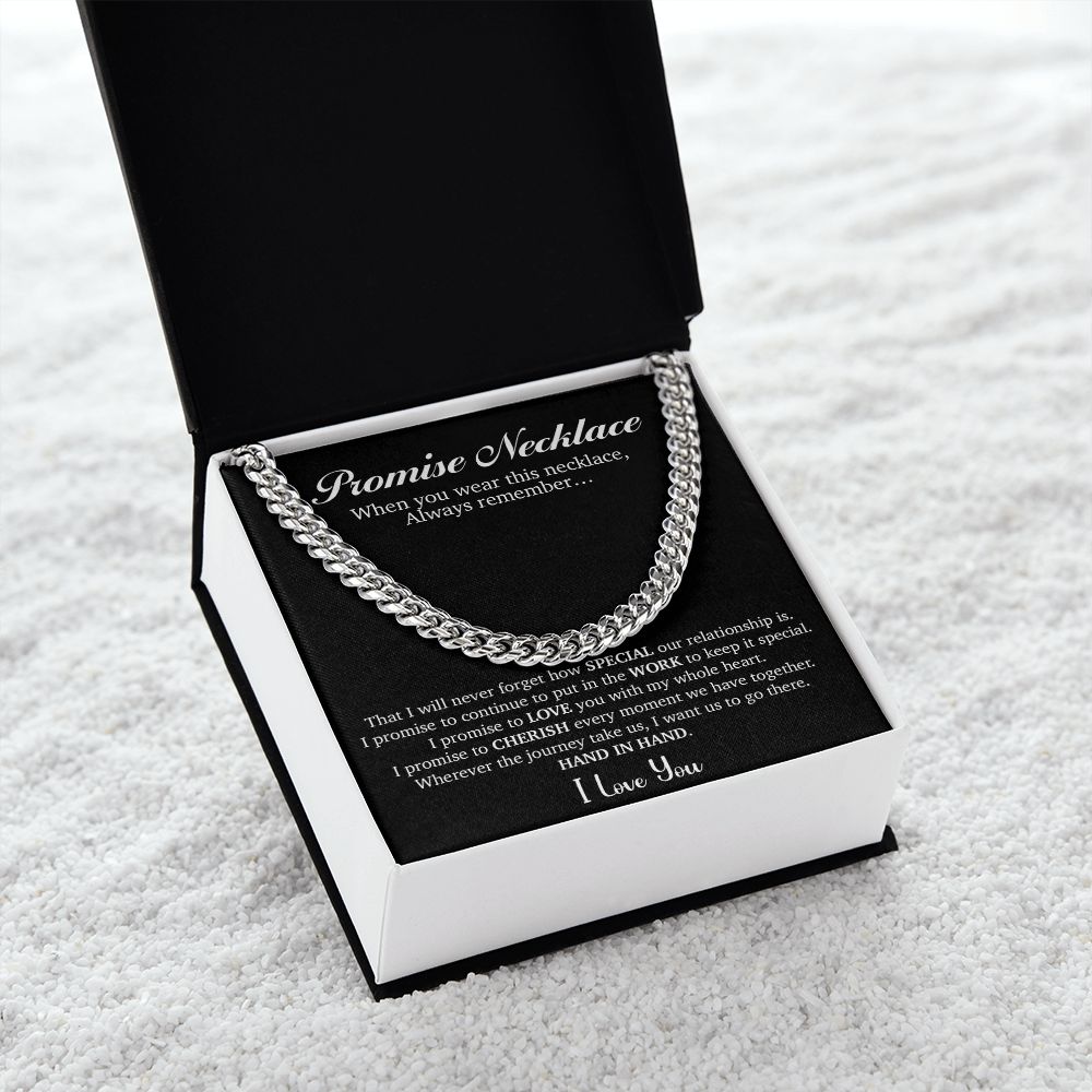 Promise Necklace for Him,Anniversary Gifts for Boyfriend from Girlfriend