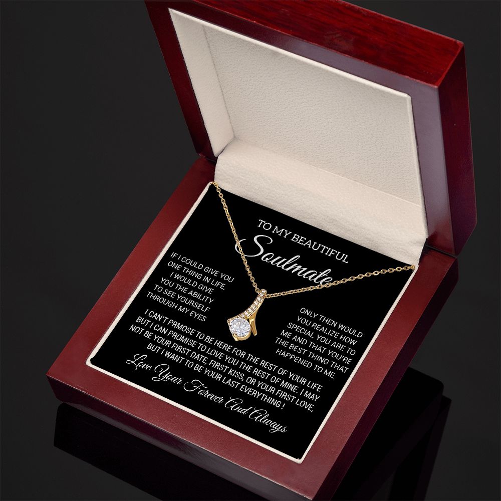 To My Soulmate Necklace, Soulmate Birthday, Soulmate Anniversary Gift