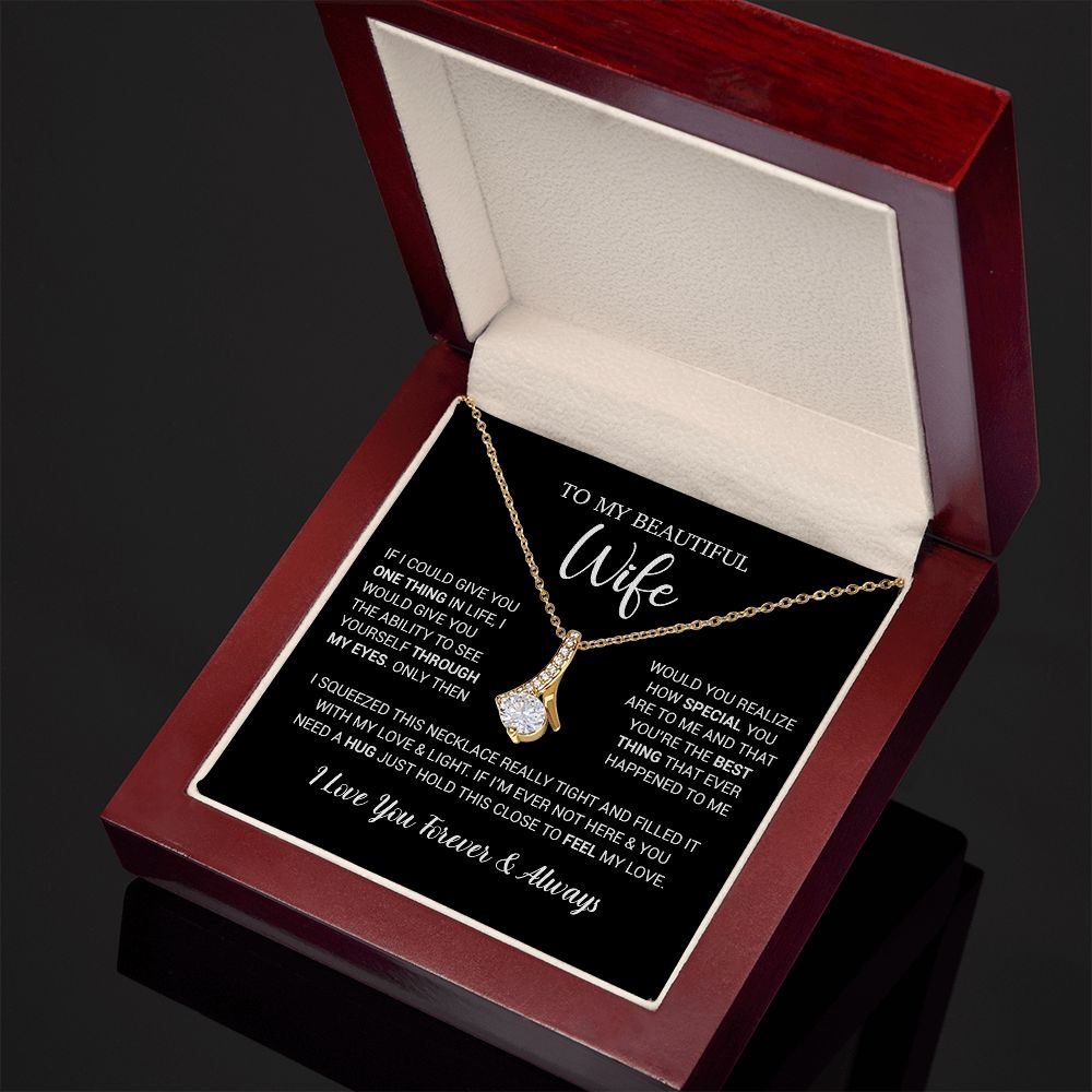 To My Wife Necklace Gift, Birthday Gifts For Wife, Anniversary Gift For Her