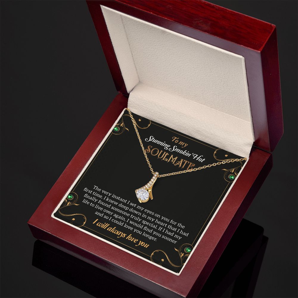 To My Stunning Smoking Hot Soulmate Necklace, Gift For Wife, Birthday Gift