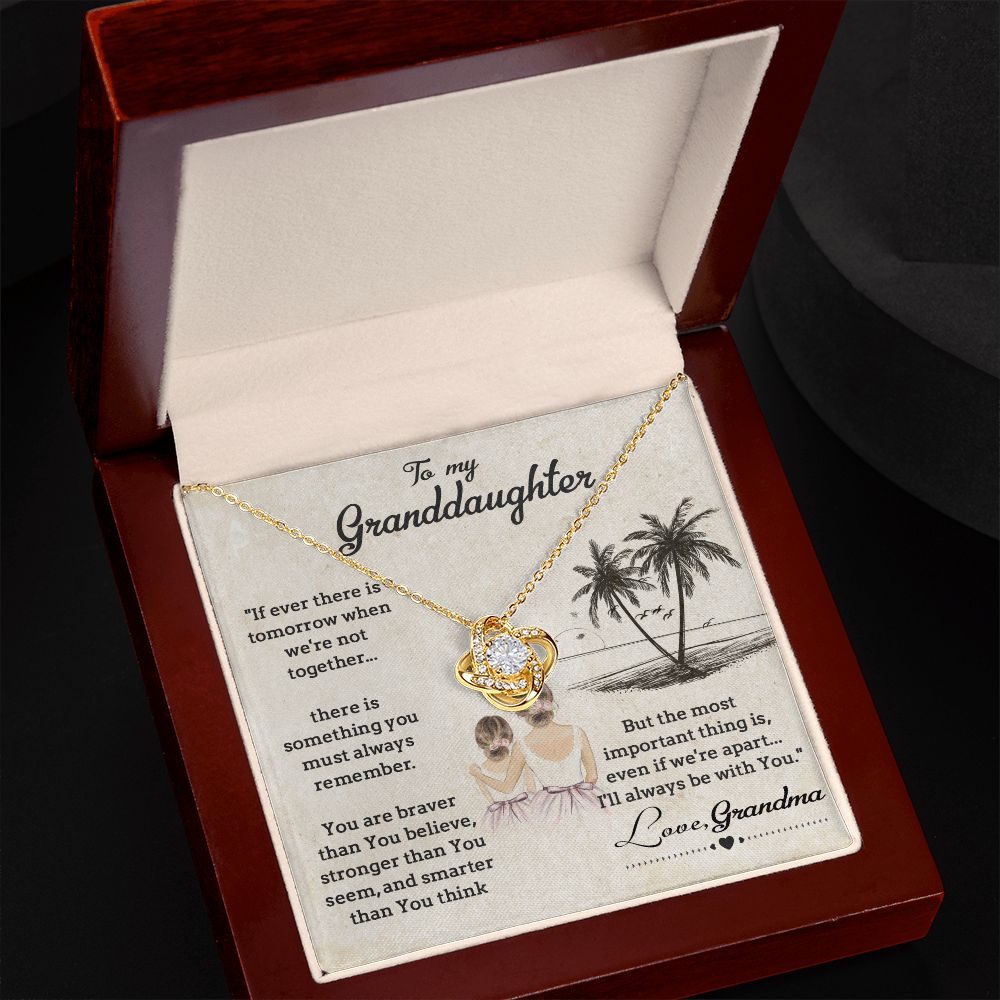 To My Granddaughter, Gift for Granddaughter from Grandma, Granddaughter Necklace