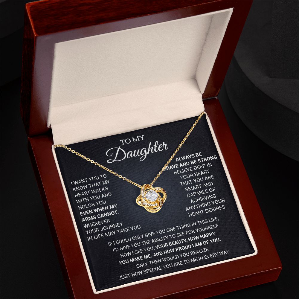 To My Daughter Necklace, Daughter Gift from Mom/Dad, Gift for Daughter Birthday