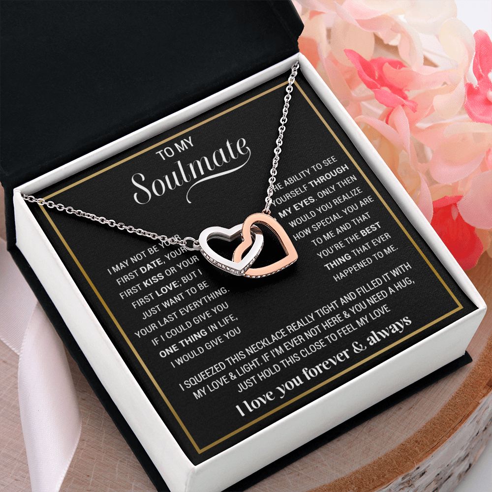 To My Soulmate Necklace, Gift For Wife, Gift from Husband, Valentine Days Gift