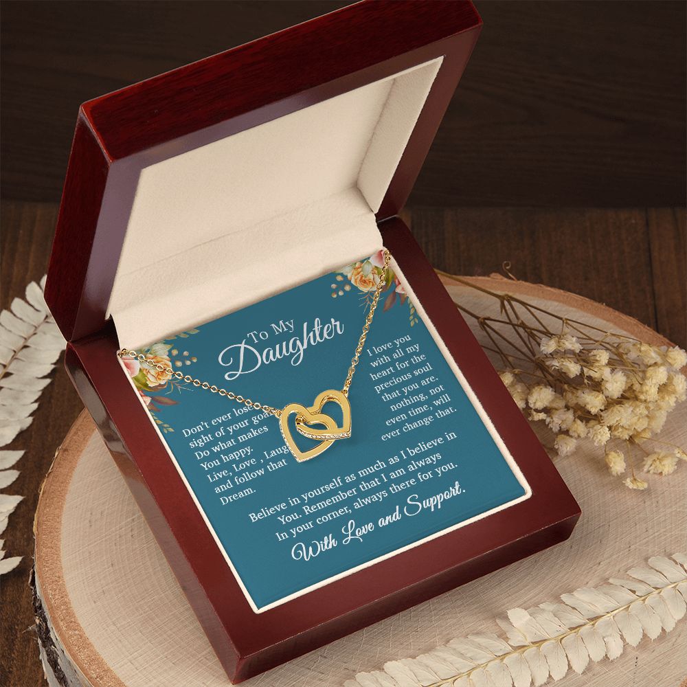 To My Daughter Necklace, Gift For Daughter From Mom and Dad, Daughter Necklace