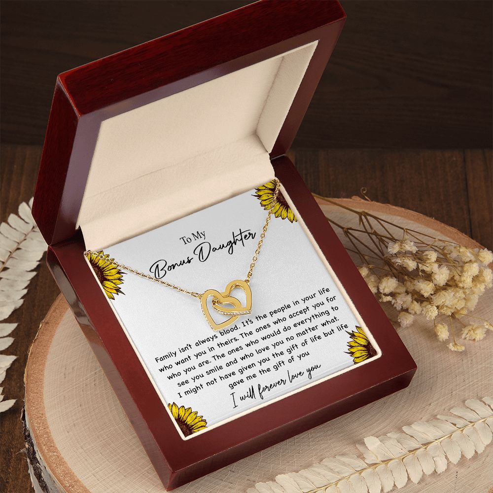 To my Bonus Daughter Necklace, Bonus Daughter, Step Daughter Gift