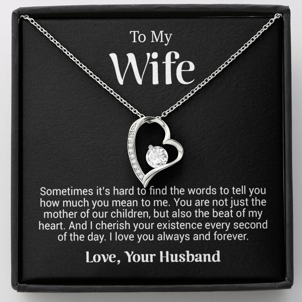 To My Wife Necklace, Anniversary Gift For Wife, Wife Birthday Gift, Mother Day