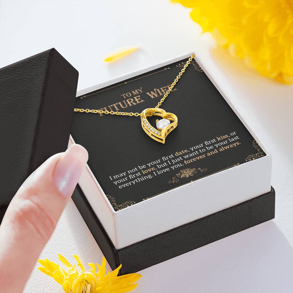 To My Future Wife Forever Love Necklace, Engagement Gift for Future Wife Gift