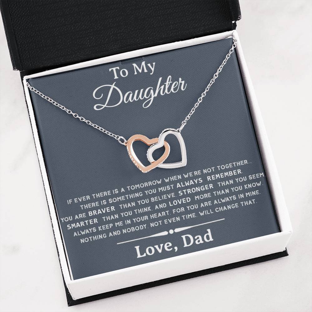 To My Daughter Necklace, Daughter Father Necklace, Daughter Gift from Dad