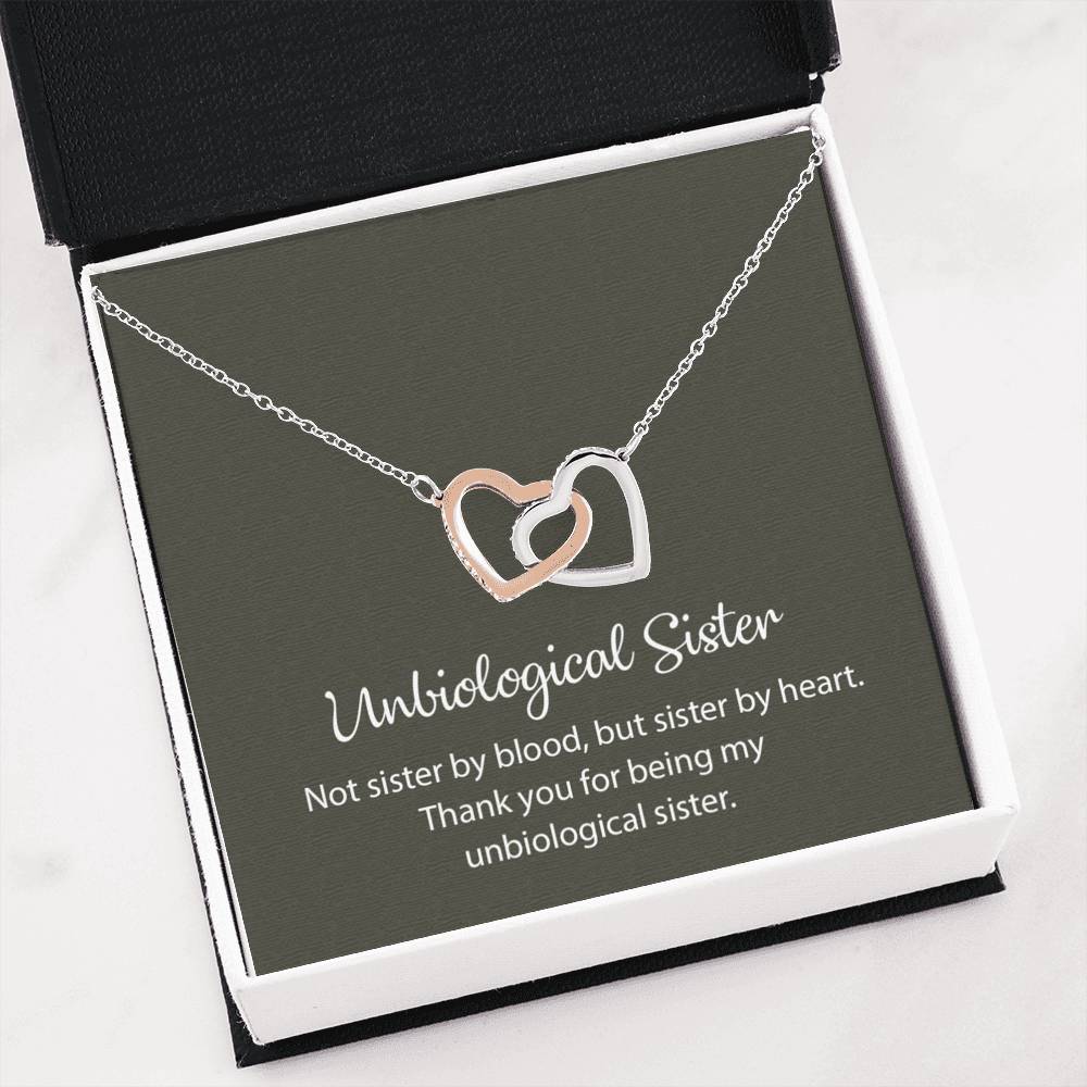 Unbiological Sister Necklace, Best Friend Necklace, Soul Sister, Bridesmaid Gift