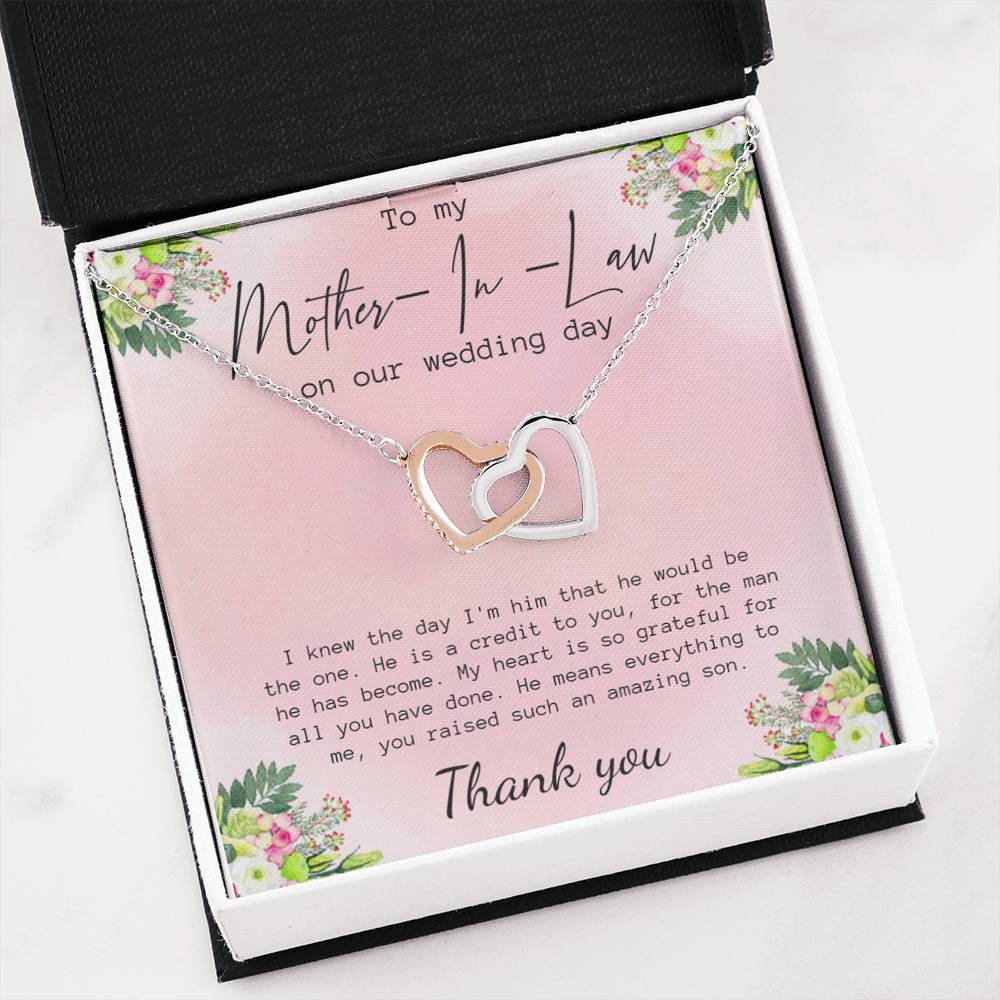 Mother In Law Gift from Bride Necklace, Mother In Law Gift on Wedding Day Gifts
