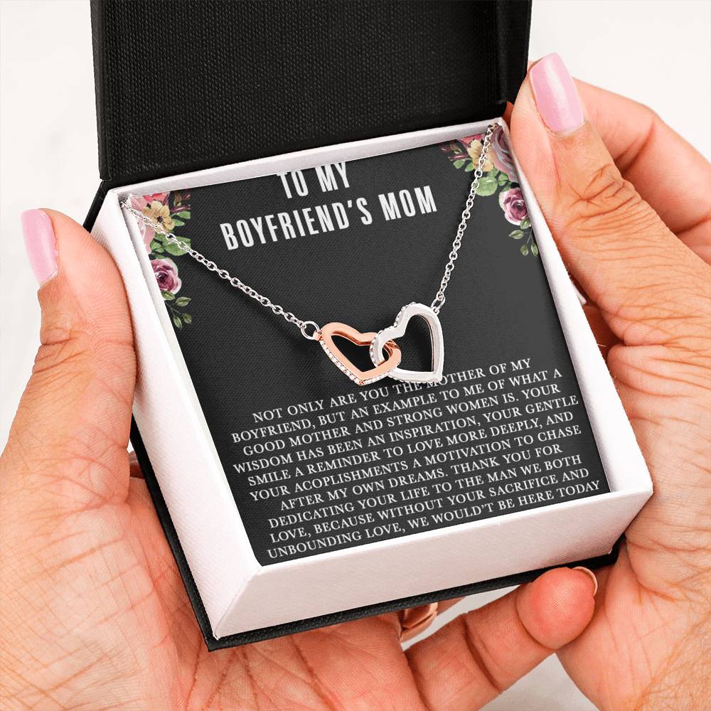 To My Boyfriends Mom Necklace, For My Boyfriend's Mom on Mother's Day, Birthday Gift