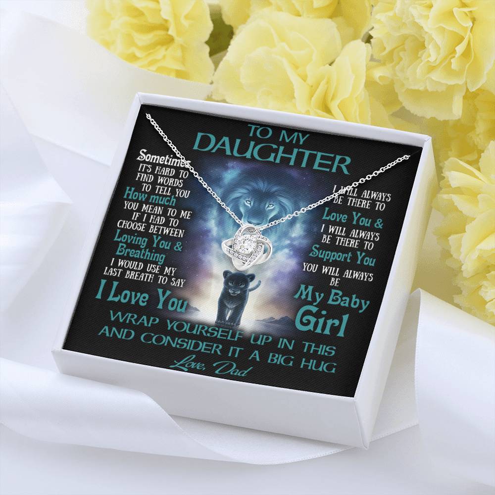 To My Daughter Necklace, Daughter Father Necklace, Daughter Gift from Dad
