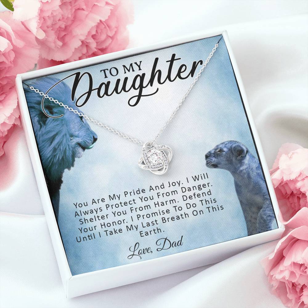 To My Daughter Necklace, Daughter Father Necklace, Daughter Gift from Dad