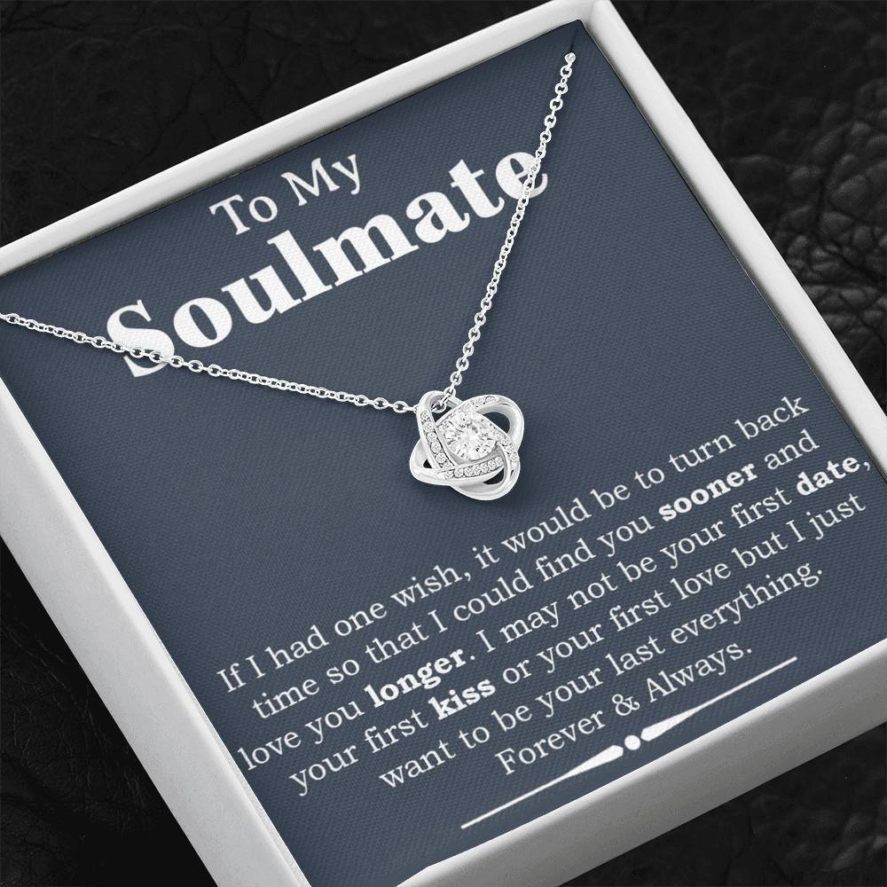 To My Soulmate Necklace,Engagement Gift for Future Wife,Valentines Day Gift