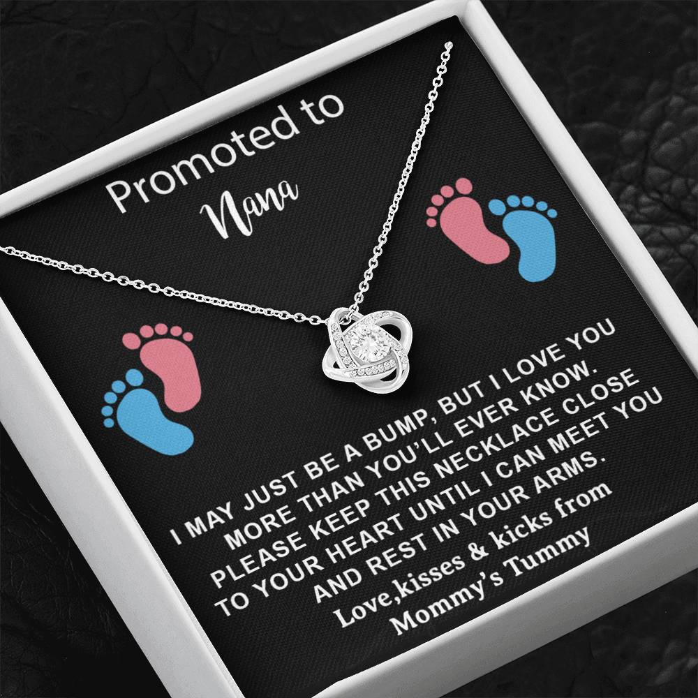 Promoted to Nana Necklace, Grandmother Announcement Necklace,Nana To Be Gift Necklace