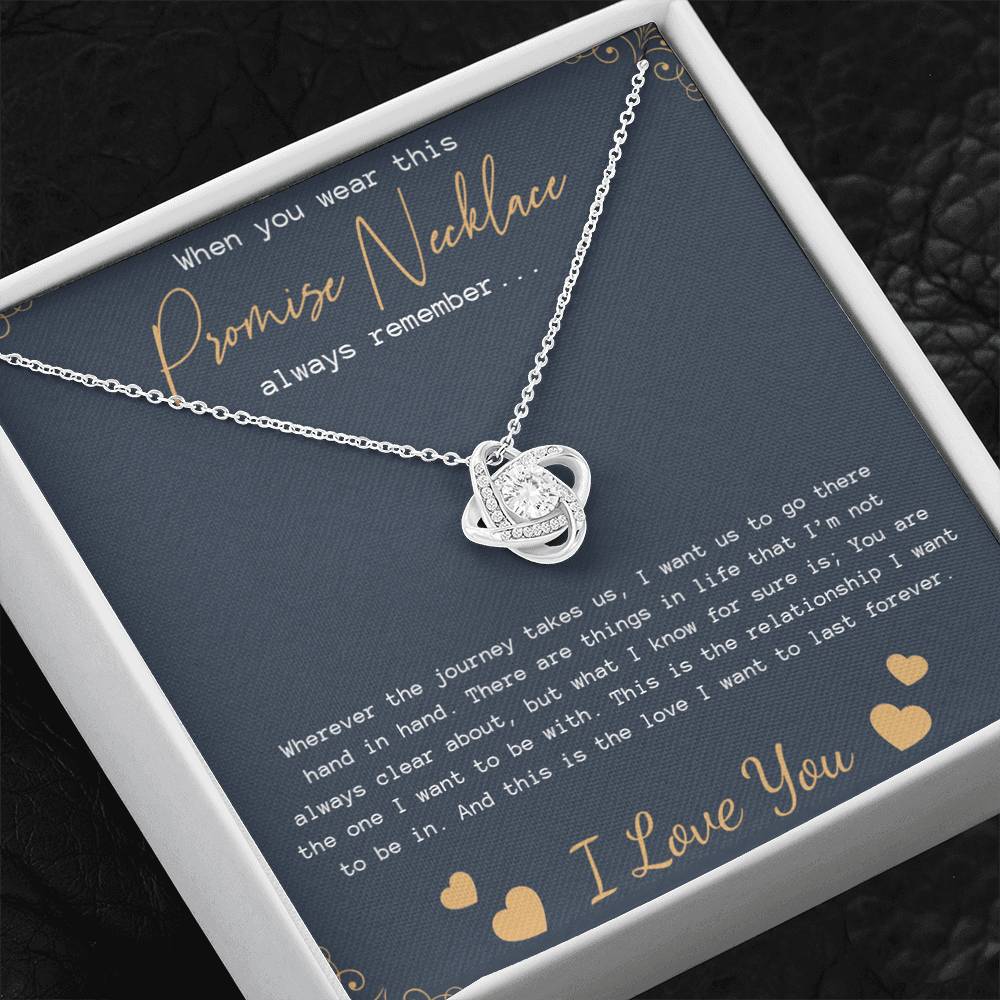 Promise Necklace for Girlfriend from Boyfriend, Gift for GirlFriend Necklace